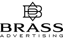 Brass Advertising logo with monogram